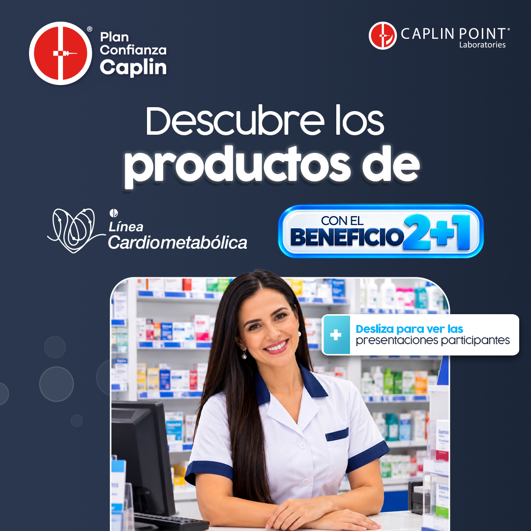 Conoce las presentaciones de la línea cardiometabólica con beneficio 2+1